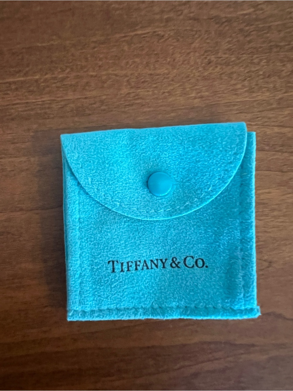 Tiffany & Co. Signature Blue Velvet Jewelry Pouch